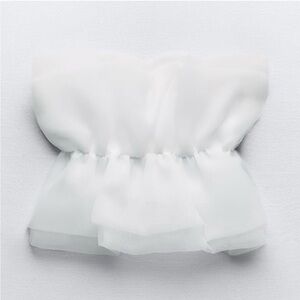 Zara Organza Bandeau Top